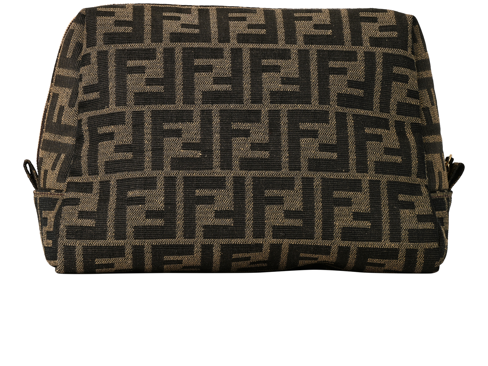 Fendi Zucca Print Cosmetic Bag, &pound;250, Accessories, Brown, Canvas, Back view